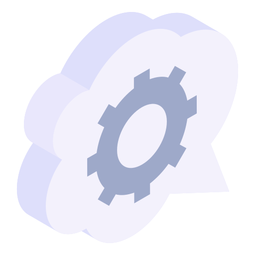 Cloud settings Generic Isometric icon