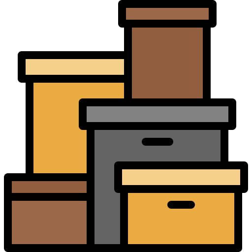 Boxes Generic Outline Color icon