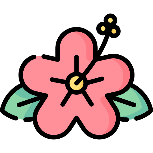 Hibiscus Special Lineal color icon