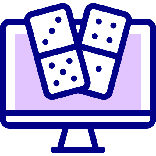 Domino Detailed Mixed Lineal color icon