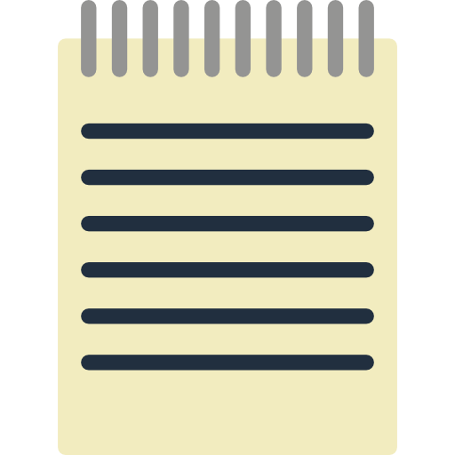 notatnik Basic Mixture Flat ikona