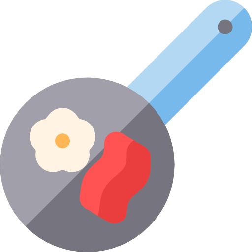 Жаренное яйцо Basic Rounded Flat иконка
