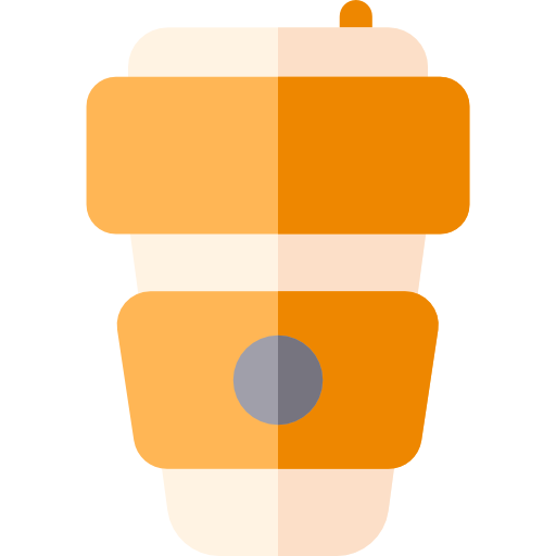 café Basic Rounded Flat Icône