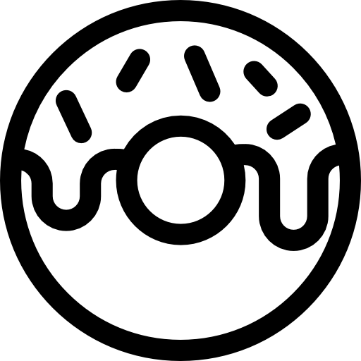 ciambella Basic Rounded Lineal icona
