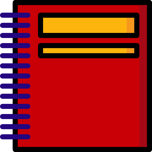 Notebook Basic Mixture Lineal color icon