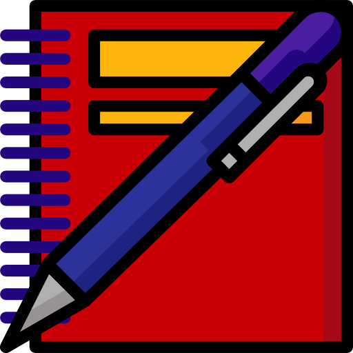 Notebook Basic Mixture Lineal color icon
