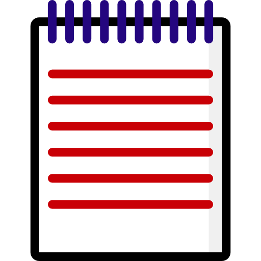 bloco de anotações Basic Mixture Lineal color Ícone