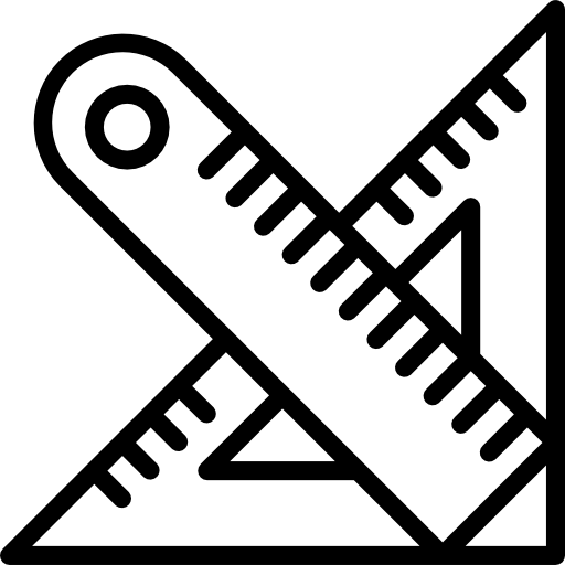 三角定規 Basic Mixture Lineal icon