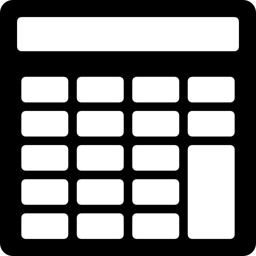 taschenrechner Basic Mixture Filled icon