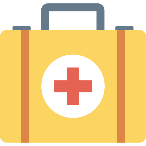 First aid kit Dinosoft Flat icon