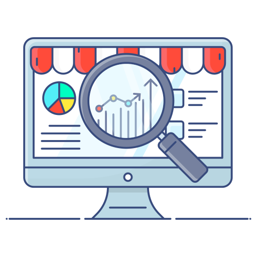 Market research Generic Thin Outline Color icon