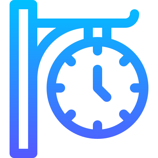 Часы Basic Gradient Lineal color иконка