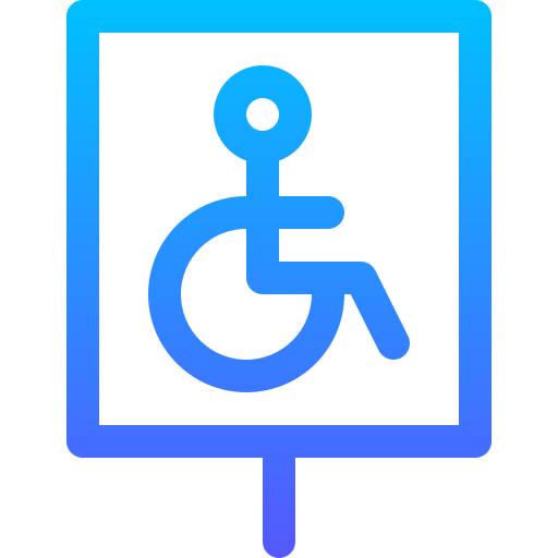 Инвалидность Basic Gradient Lineal color иконка