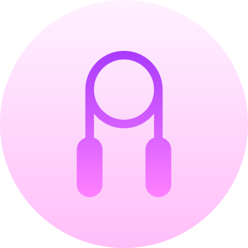 cuerda saltar Basic Gradient Circular icono