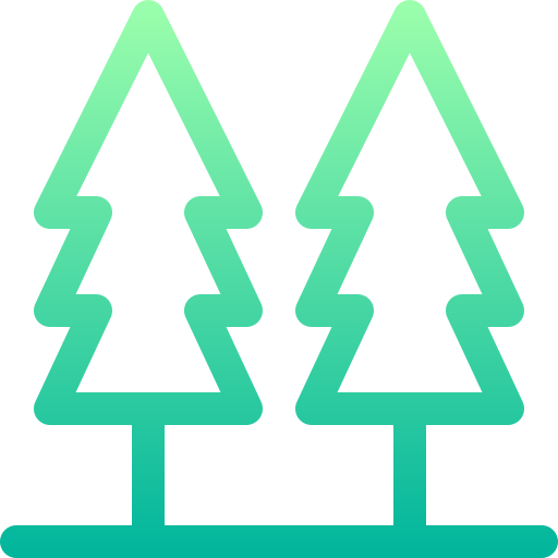 drzewa Basic Gradient Lineal color ikona