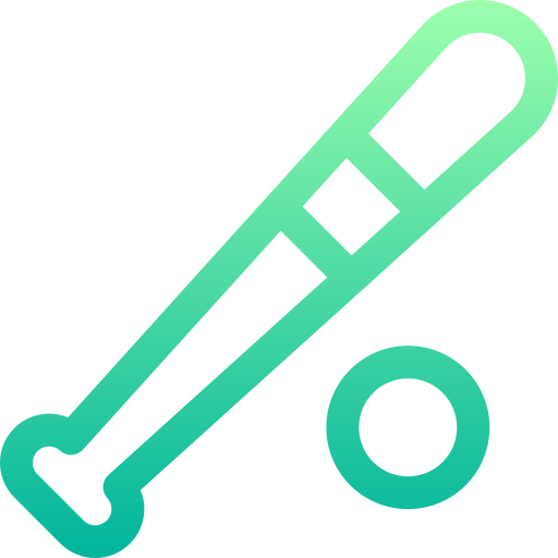 baseball Basic Gradient Lineal color icon