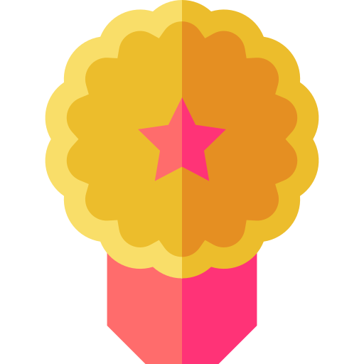 medal Basic Straight Flat ikona