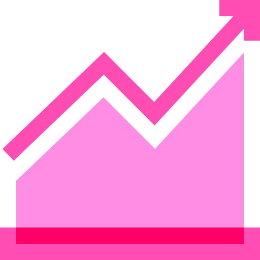 Line chart Basic Sheer Flat icon