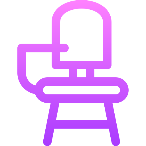 chaise de bureau Basic Gradient Lineal color Icône