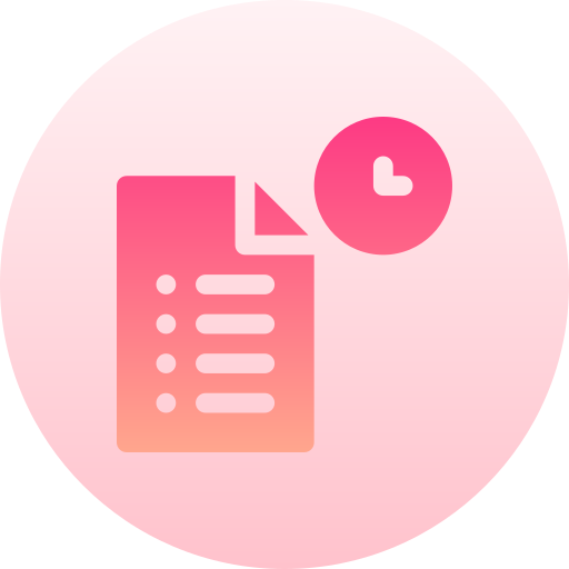 Examination Basic Gradient Circular icon