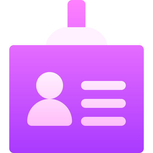 carta d'identità Basic Gradient Gradient icona