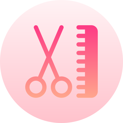 Grooming Basic Gradient Circular icon