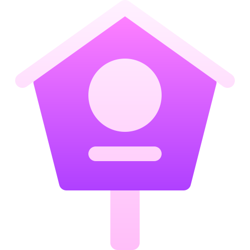 Bird house Basic Gradient Gradient icon