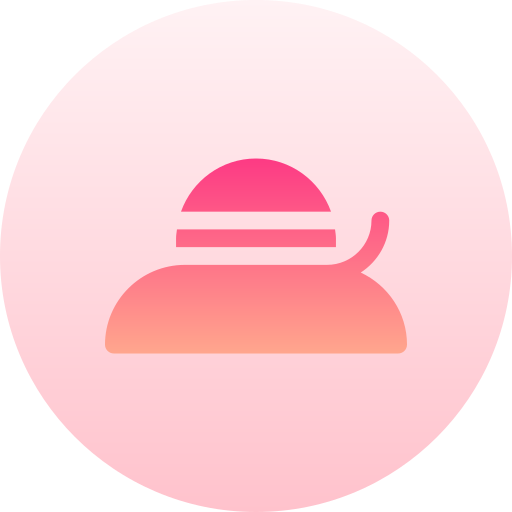 sombrero de pamela Basic Gradient Circular icono