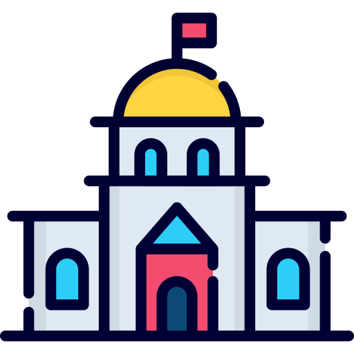백악관 Generic Outline Color icon
