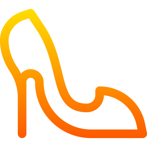 wysokie obcasy Basic Gradient Lineal color ikona