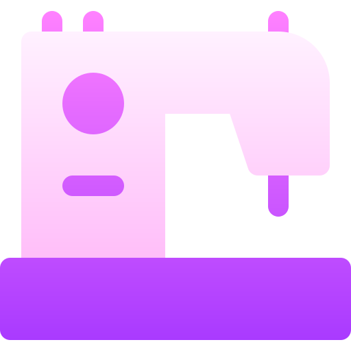 máquina de coser Basic Gradient Gradient icono