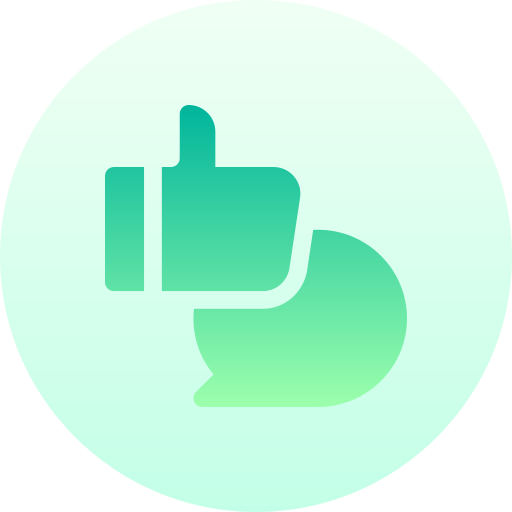feedback Basic Gradient Circular icon