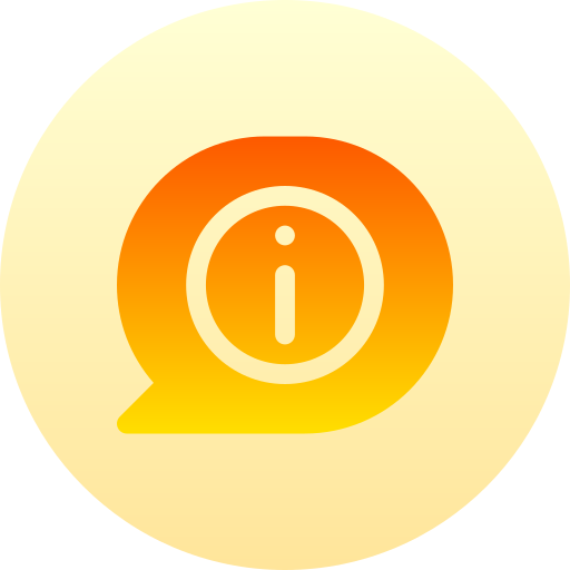 información Basic Gradient Circular icono