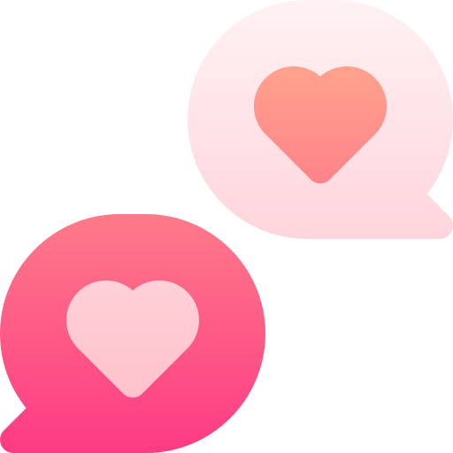 Love message Basic Gradient Gradient icon