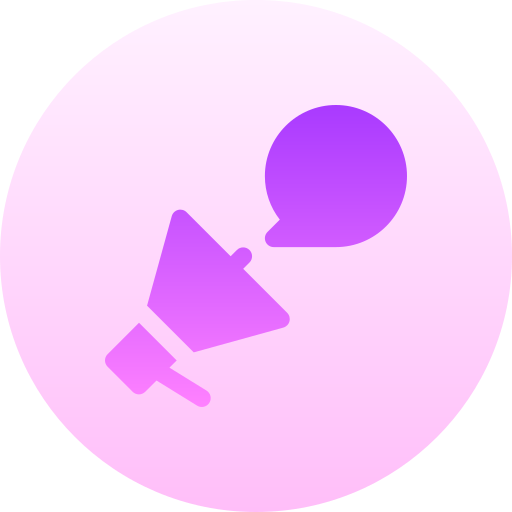 마케팅 Basic Gradient Circular icon