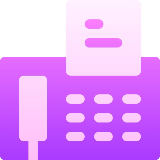fax Basic Gradient Gradient icono