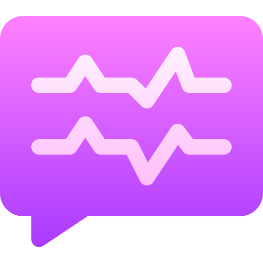 Voice message Basic Gradient Gradient icon