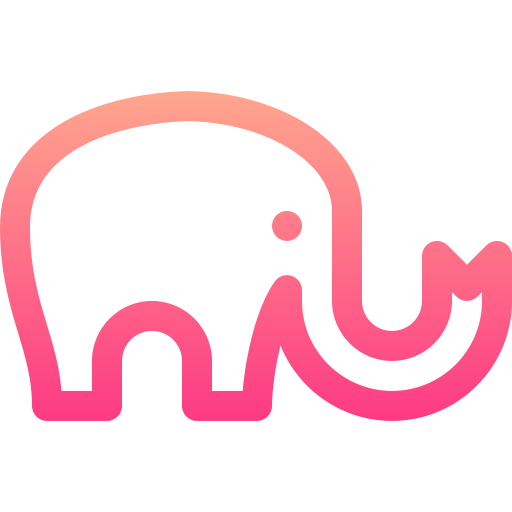 elefant Basic Gradient Lineal color icon