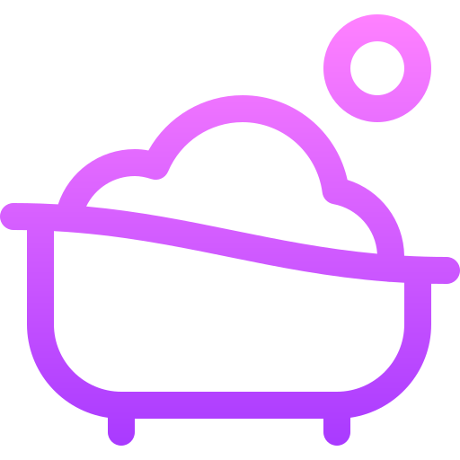 Baby tub Basic Gradient Lineal color icon
