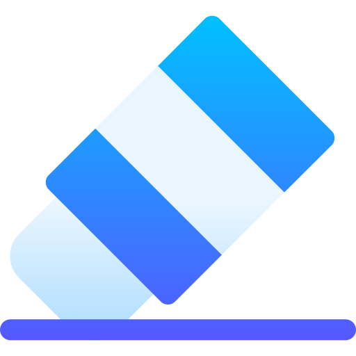 消しゴム Basic Gradient Gradient icon