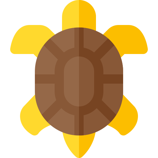 tartaruga Basic Rounded Flat Ícone