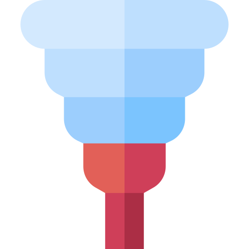 Menstrual cup Basic Straight Flat icon