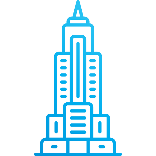 엠파이어 스테이트 빌딩 Generic Gradient icon