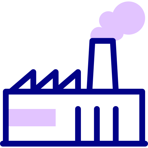 Factory Detailed Mixed Lineal color icon