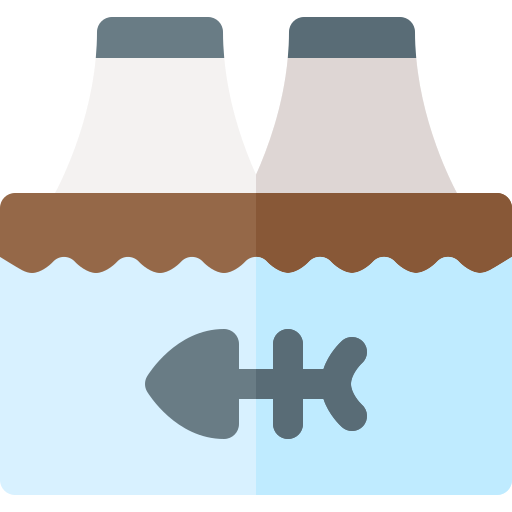 Water pollution Basic Rounded Flat icon