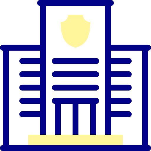 estación de policía Detailed Mixed Lineal color icono