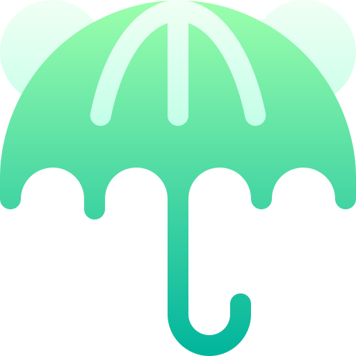 Umbrella Basic Gradient Gradient icon