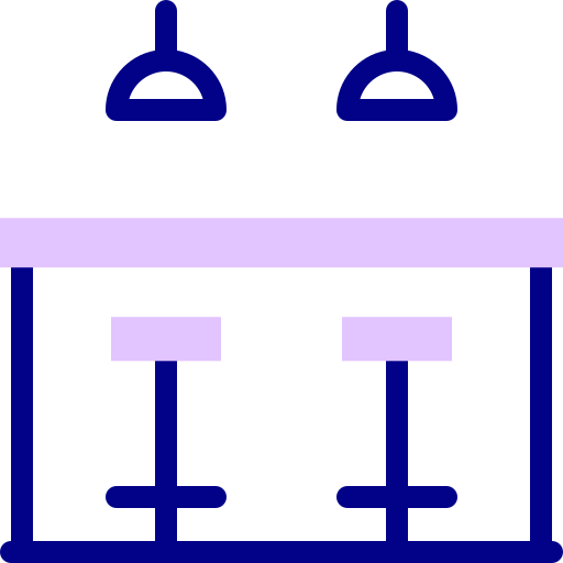 barra de bar Detailed Mixed Lineal color icono