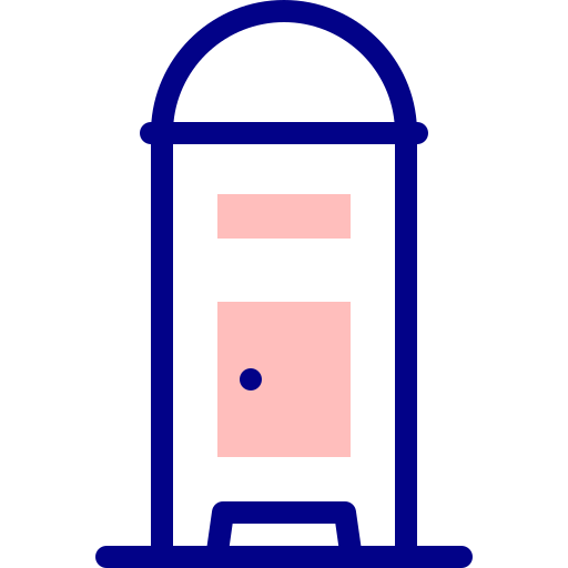 ポストボックス Detailed Mixed Lineal color icon