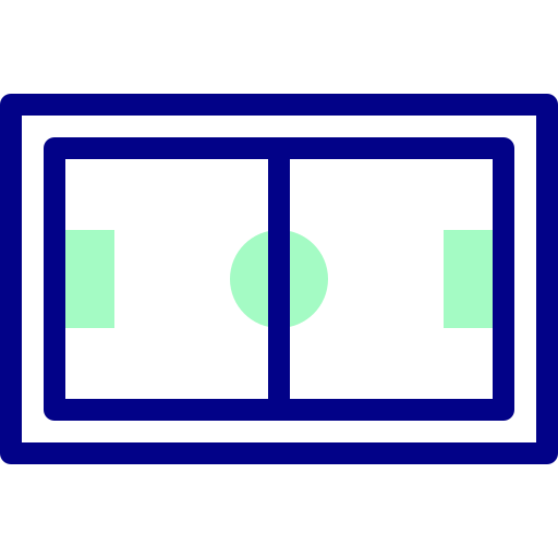 campo da calcio Detailed Mixed Lineal color icona